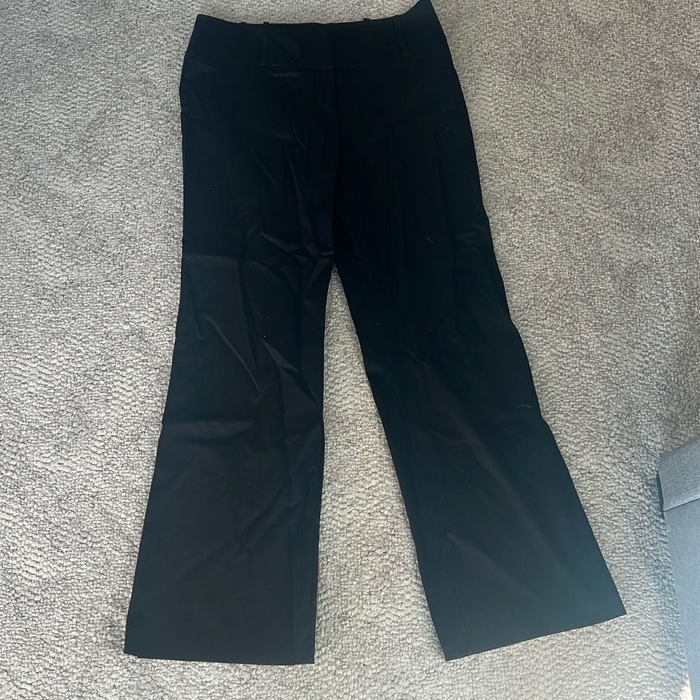 White House Black Market Women’s Black Work Pants. Boot cut. Never been worn.